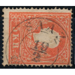 Österreich 1858 5kr, Type II. SAAZ (B)