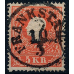 Österreich 1858 5kr, TYPE I.! ZENTRIERT! FRANKSTADT (M) Mü:10P!