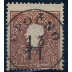 Österreich 1858 10kr, Type II. SCHÖNE FARBE! FARBFLECKE! OPOCNO (B) Mü:60P!