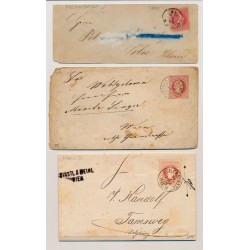 Österreich 186.- 3Stk. Briefe! Interessantes Lot!