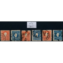 Österreich 1858 6Stk. Marken! Alle TYPE I.! Interessantes Lot!