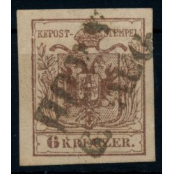 Österreich 1850 6kr, MP, Type III. PLATTENFEHLER! HORN (Nö) Mü:12P!