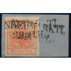 Österreich 1850 3kr, MP, Type III. NEUMARKTL (Kr) Mü:10P!