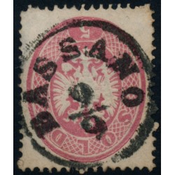 LOMBARDEI-VENETIEN 1863 5sld. BASSANO/9/9 Schön!