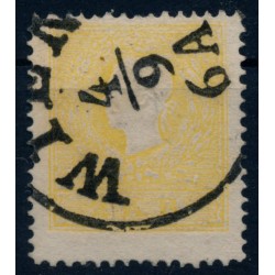 Österreich 1858 2kr, gelb, Type II. EXTREM VERZÄHNT! WIEN. Signum!