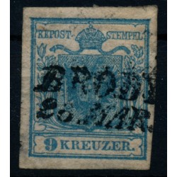 Österreich 1850 9kr, HP, TYPE I.! BRODY (Galizien) Attraktiv!