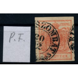 Österreich 1850 3kr, PLATTENFEHLER! RIMASZOMBAT. Schön und attraktiv!