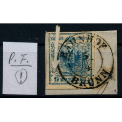 Österreich 1850 9kr, HP, Type III. P.F.! BAHNHOF/BRÜNN. Sehr schön!