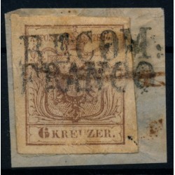Österreich 1850 6kr, MP, Type III. RECOM:+FRANCO Stempeln. MACHE?