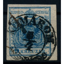 Österreich 1850 9kr, HP, Type III. KOMÁROM (U)+FEDERSTRICH! Sehr schön!