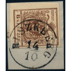 Österreich 1850 6kr, MP, Type III. RUSZKBERG (Bm) Mü:20P! Schön!