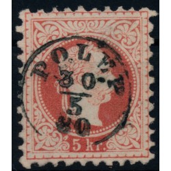 Österreich 1867 5kr, FINGERHUTSTEMPEL POLEP (B) Kl:30P!