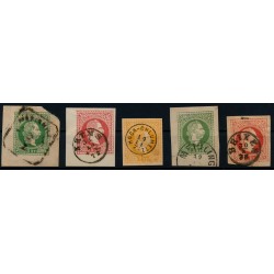 Österreich 1867 5Stk. Ausschnitte! Interessantes Lot!
