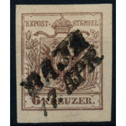 Österreich 1850 6kr, MP, Type III. BAJA (U) Schön!
