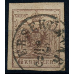 Österreich 1850 6kr, MP, Type III. ÉRSKÚJVÁR (U)