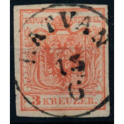 Österreich 1850 3kr, MP, Type III. HATVAN (U) Mü:40P!
