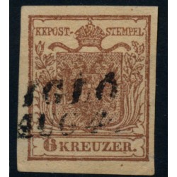 Österreich 1850 6kr, HP, Type I. IGLÓ (U) Mü:30P!