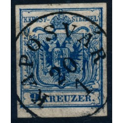 Österreich 1850 9kr, HP, Type III. KAPOSVÁR (U) Schön!