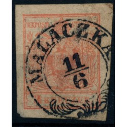 Österreich 1850 3kr, MP, Type III.MALACZKA (U) Mü:10P!