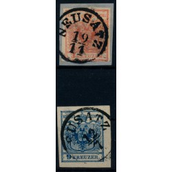 Österreich 1850 2Stk.Marke:-3kr, und -9kr, NEUSATZ (Ws) Schön!