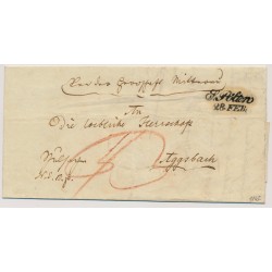 Österreich 1847 Brief (Inhalt) S.PÖLTEN nach AGGSBACH. Attraktiv!