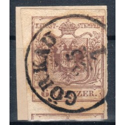 Österreich 1850 6kr, HP, Type III. GÖRKAU (B) Mü:12P! Schön!