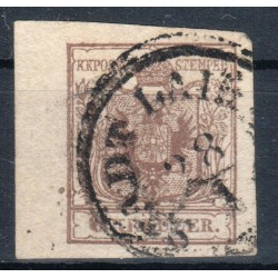 Österreich 1850 6kr, HP, Type III. RAND:5,5mm! STADT LAIBACH (Kr) Schön4