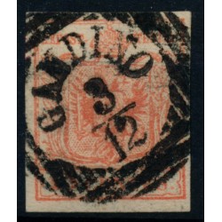 LOMBARDEI-VENETIEN 1850 15C, Mp, Type III. GANDINO