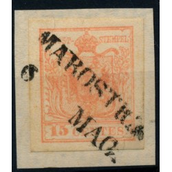 LOMBARDEI-VENETIEN 1850 15C, MP, Type III. MAROSTICA. Schön!