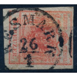 Österreich 1850 3kr, HP, Type III. KÉSMÁRK (U)