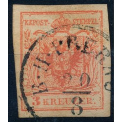 Österreich 1850 3kr, MP, Type III. B.H.PRERAU (M)