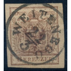 Österreich 1850 6kr, PLATTENFEHLERN! WEITENEGG (Nö) Mü:70P! Schön!