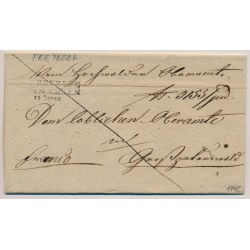 Österreich 1847 Brief (Inhalt) mit FREYBERG/IN MAEHREN Stempel. '6'