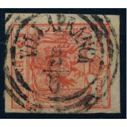 LOMBARDEI-VENETIEN 1850 15C, MP, Type III. VILLAFRANCA