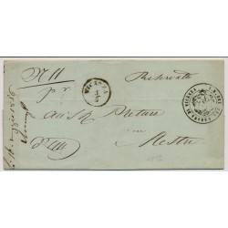LOMBARDEI-VENETIEN 1856 Brief (Inhalt) VICENZA nach MESTRE. Schön!