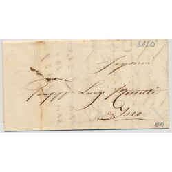 LOMBARDEI-VENETIEN 1811 Brief (Inhalt) SALÓ nach ISEO. Schön!