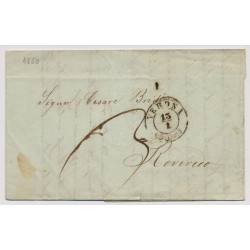 LOMBARDEI-VENETIEN 1850 Brief (Inhalt) VERONA nach ROVEREDO. '3'