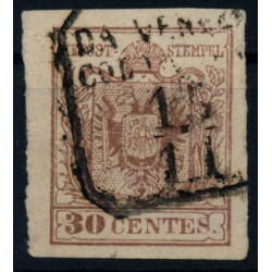 LOMBARDEI-VENETIEN 1850 30C SCHIFFSTEMPEL DA VENEZIA/COL VAPORE. Schön!