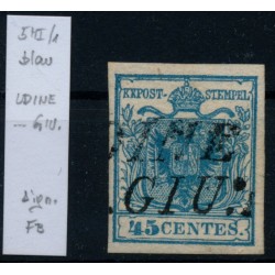 LOMBARDEI-VENETIEN 1850 45C HP, TYPE I.! UDINE. Dr.Ferchenbauer Signum!