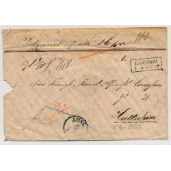 Österreich 1863 AUSLANDS-Briefkuvert RETIBOR. Attraktiv!