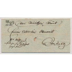 Österreich 1843 Brief UHRZITZ (M) Schön und attraktiv!