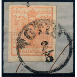 Österreich 1850 3kr, MP, Type III. TOTIS (U) Mü:12P!
