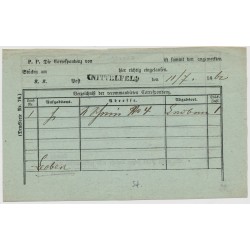 Österreich 1862 Postdokument mit KNITTENFELD (St) Stempel. Schön!