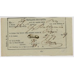 Österreich 1859 AUFGABS-RECEPISSE mit COMMOTAU (B) Stempel. Sehr schön!