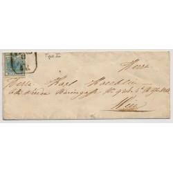 Österreich 185. 9kr, HP, TYPE I.! Briefkuvert PRAG nach WIEN.