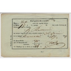 Österreich 1859 AUFGABS-RECEPISSE. Schön!