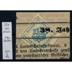 Österreich 1kr, GRAUBLAU! Zeitungsstempelmarke, Type I.a, Signum!