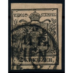 Österreich 1850 2kr, schwarz, MP, Type III. WIEN. Schön und attraktiv!