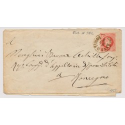 Österreich 1873 5kr, GA-Umschlag RIVA IN TIROL (Inhalt) Interessant!