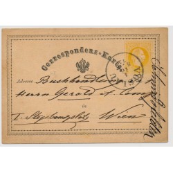 Österreich 1875 2kr, Karte VÖSLAU (Nö) nach WIEN.